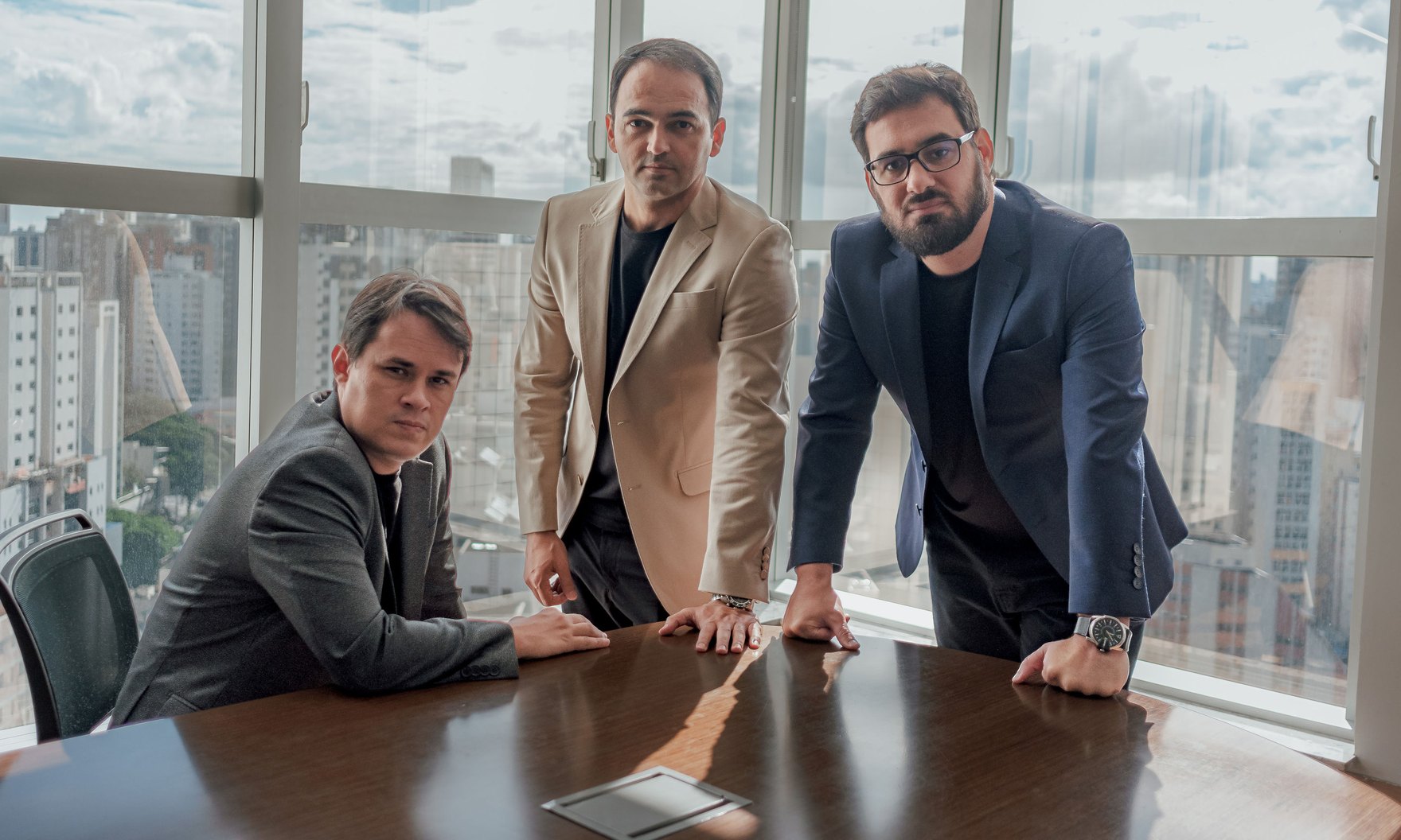 Pedro Gomide, Pierre Henriques e Renan Lopes, sócios-fundadores da Smart Leilões